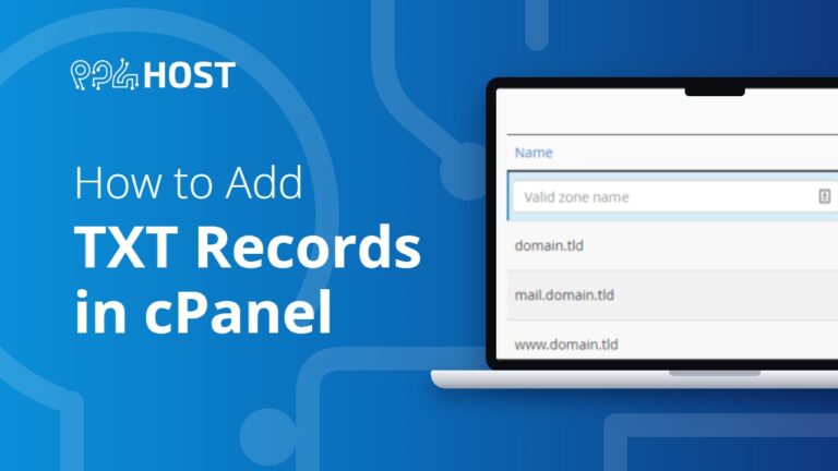 How to Add TXT Records in cPanel