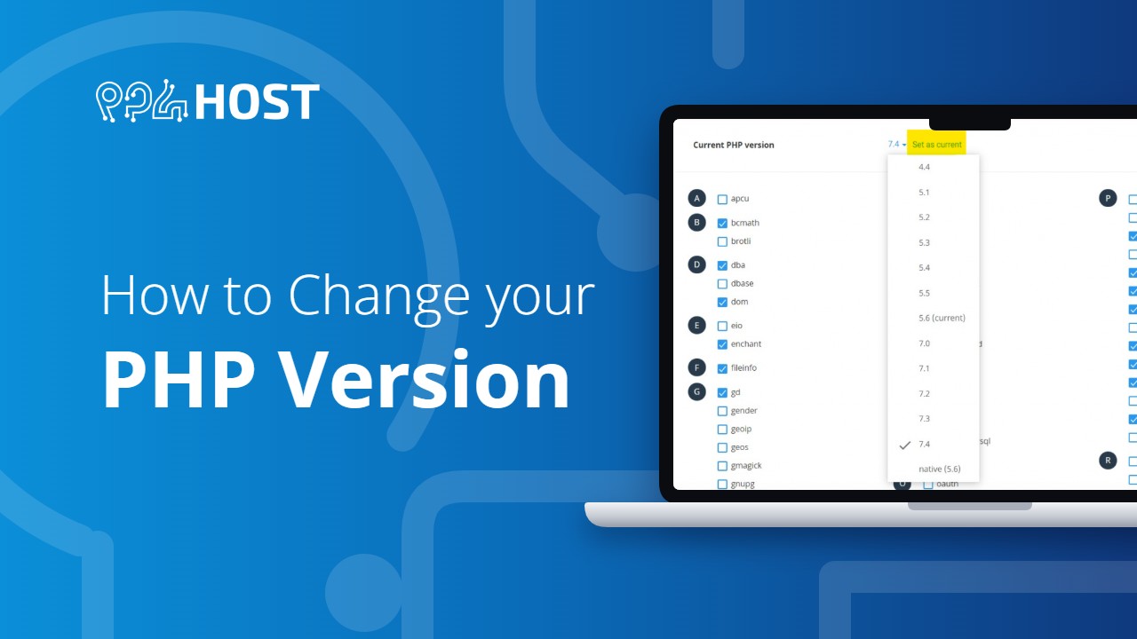 How to Change your PHP Version