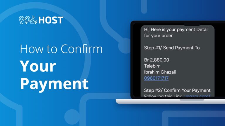 How to Confirm Your Payment