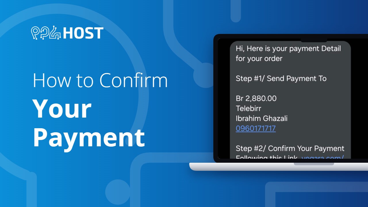 How to Confirm Your Payment