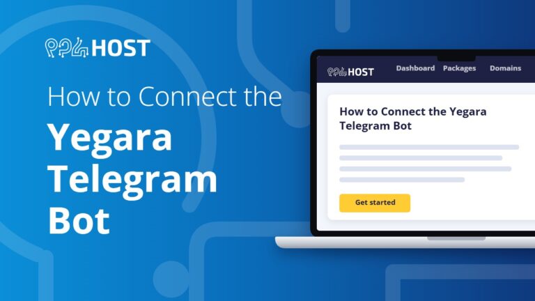 How to Connect to the Yegara Host Telegram Bot to Get Notifications