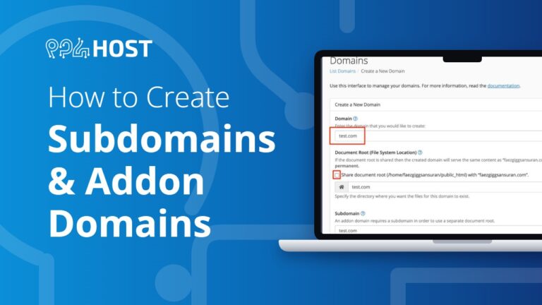 How to Create Subdomains and Addon Domains in cPanel