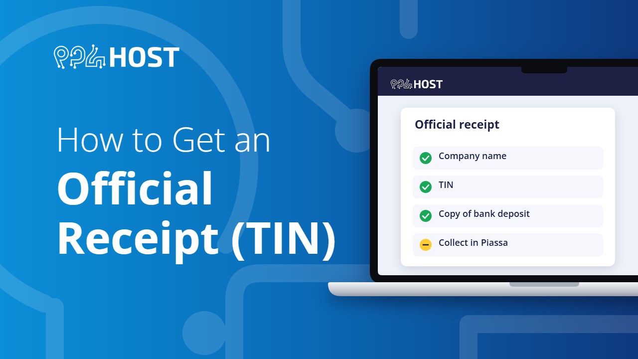 How to get an official receipt (TIN)