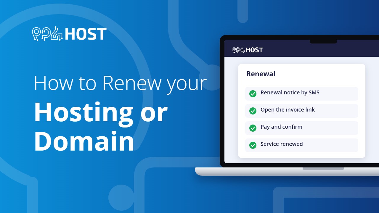 How to renew your hosting or domain