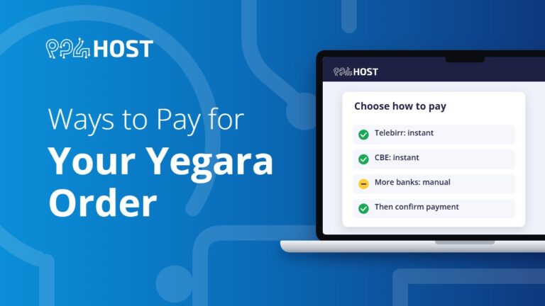 Ways to Pay for Your Yegara Order