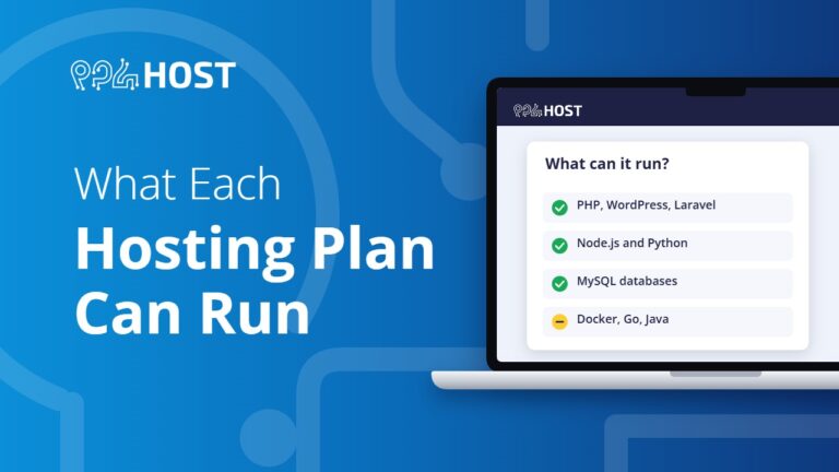 What Each Yegara Hosting Plan Can Run