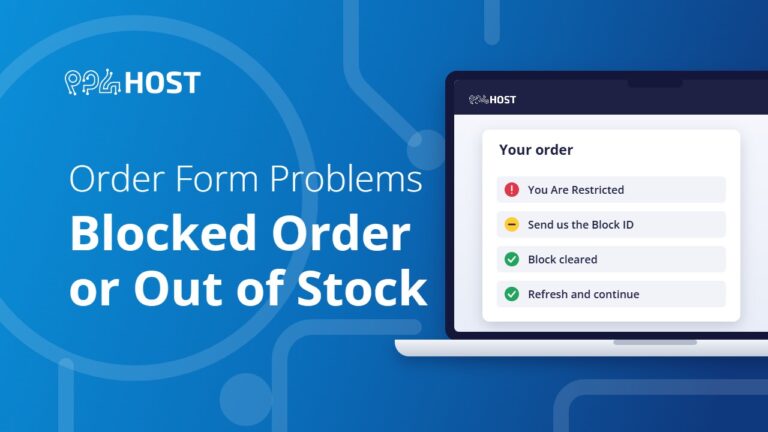 Order Form Problems: Blocked Order, Email Already in Use, Out of Stock